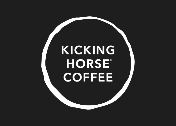 Logo for Kicking Horse Coffee.